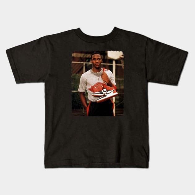 Michael Jordan - Vintage Kids T-Shirt by GoodMan999